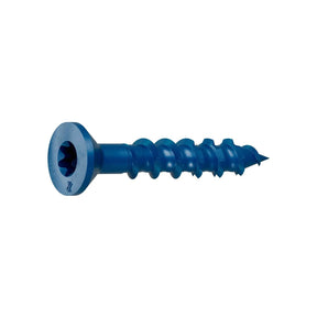 Simpson Strong-Tie TNT18114TFR200 Titen Turbo(3/16" x 1-1/4") Flat-Head Concrete and Masonry Screw, Blue (200 Pack)