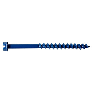 Simpson Strong-Tie TNT18234HC75 Titen Turbo (3/16" x 2-3/4") Hex-Head Concrete and Masonry Screw, Blue (75 Pack)