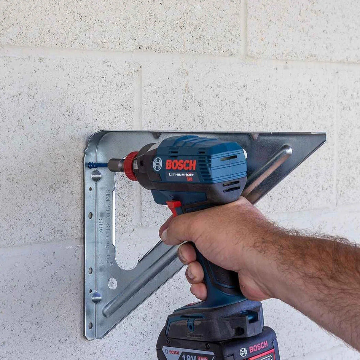 Simpson Strong-Tie TNT18234H Titen Turbo (3/16" x 2-3/4") Hex-Head Concrete and Masonry Screw, Blue (100 Pack) - 6