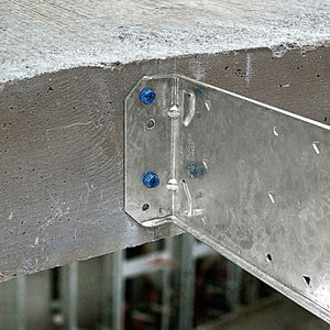 Simpson Strong-Tie TNT25114HC75 Titen Turbo(1/4" x 1-1/4") Hex-Head Concrete and Masonry Screw, Blue (75 Pack) - 2