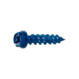 Simpson Strong-Tie TNT25114HC8 Titen Turbo(1/4" x 1-1/4") Hex-Head Concrete and Masonry Screw, Blue (8 Pack)