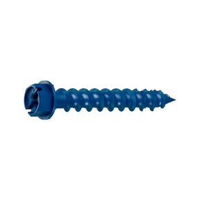 Simpson Strong-Tie TNT25134HC8 Titen Turbo(1/4" x 1-3/4") Hex-Head Concrete and Masonry Screw, Blue (8 Pack)