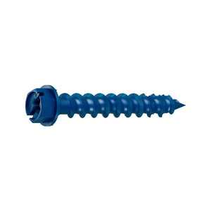Simpson Strong-Tie TNT25134H Titen Turbo(1/4" x 1-3/4") Hex-Head Concrete and Masonry Screw, Blue (100 Pack)