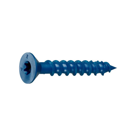 Simpson TNT25134TFC75 Flat Head Titen Turbo Screw Anchor Concrete and Masonry (75 Pack)