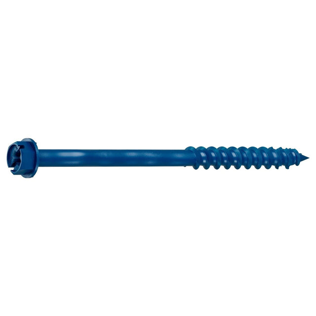 Simpson Strong-Tie TNT25334H Titen Turbo (1/4" x 3-3/4") Hex-Head Concrete and Masonry Screw, Blue (100 Pack)