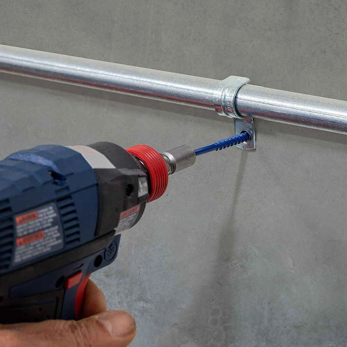 Simpson Strong-Tie TNT25334H Titen Turbo (1/4" x 3-3/4") Hex-Head Concrete and Masonry Screw, Blue (100 Pack) - 4