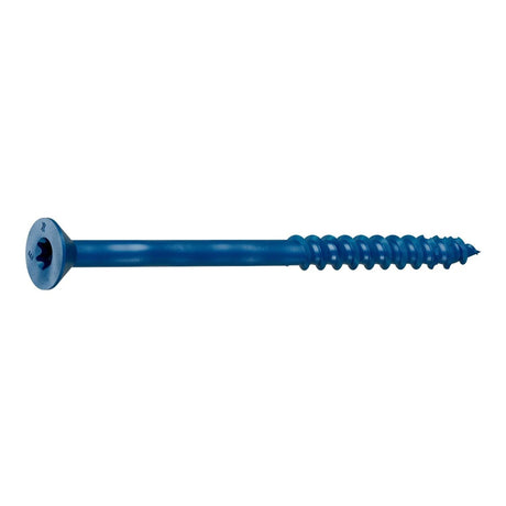 Simpson Strong-Tie TNT25334TFC25 Titen Turbo (1/4" x 3-3/4") T30 Flat-Head Concrete and Masonry Screw, Blue (25 Pack)