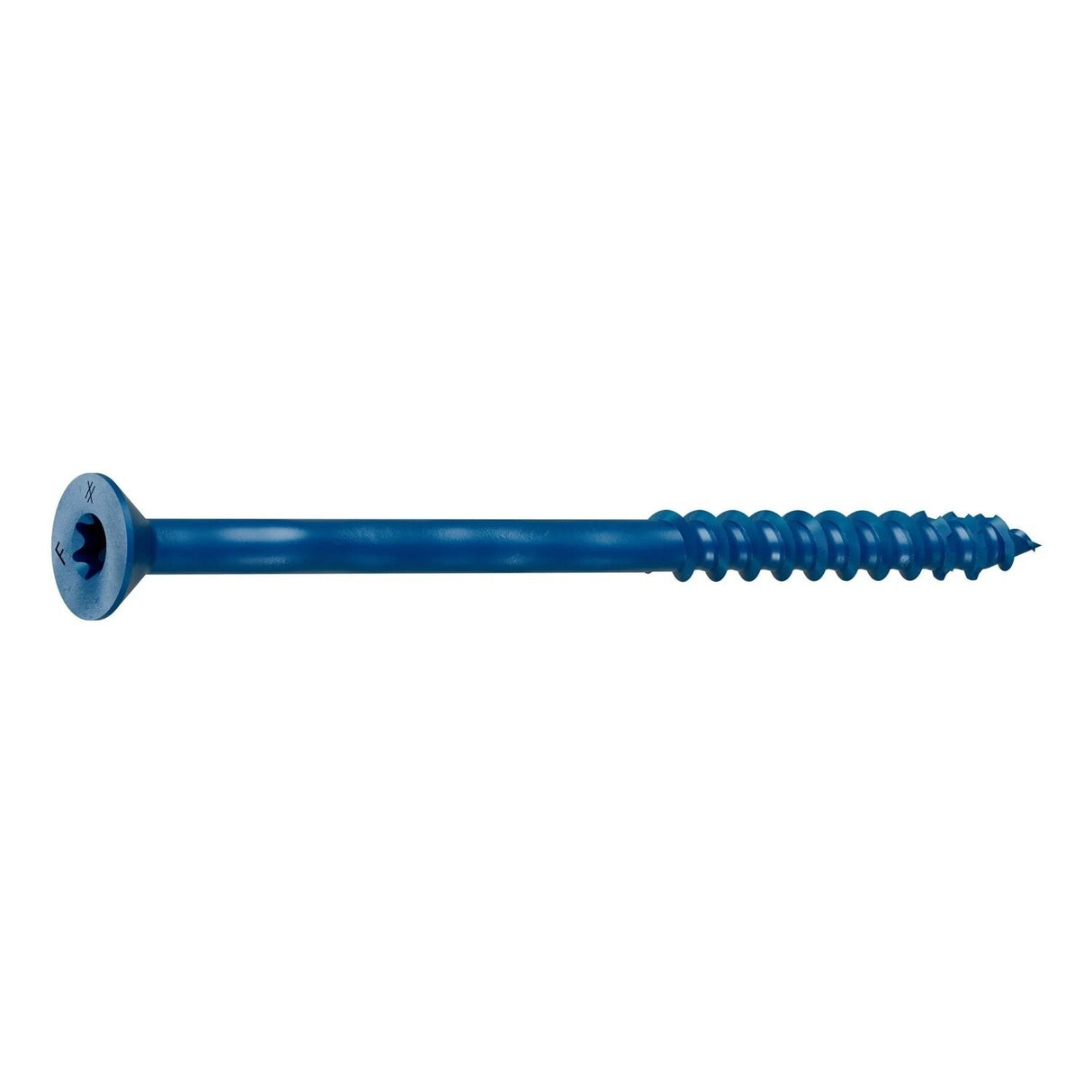 Simpson Strong-Tie TNT25400TF Titen Turbo(1/4" x 4") T30 Flat-Head Concrete and Masonry Screw, Blue (100 Pack)
