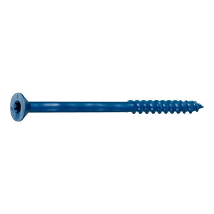Simpson Strong-Tie TNT25400TF Titen Turbo(1/4" x 4") T30 Flat-Head Concrete and Masonry Screw, Blue (100 Pack)