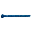 Simpson Strong-Tie TNT25600H Titen Turbo (1/4" x 6") Hex-Head Concrete and Masonry Screw, Blue (100 Pack)