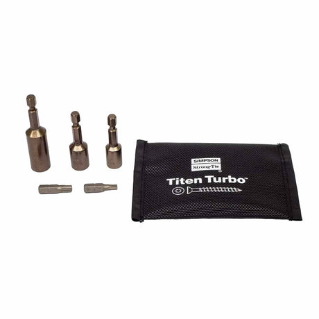 Simpson Strong-Tie TNTINSTALLKIT Titen Turbo (3/8") Installation Tool Kit with Canvas Storage Bag
