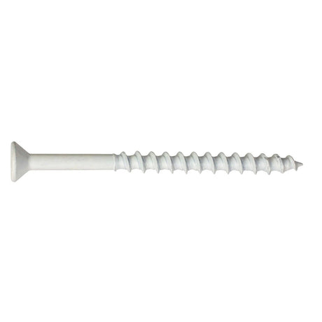 Simpson Strong-Tie TNTW18134TFC8 Titen Turbo (3/16" x 1-3/4") T25 Flat-Head Concrete and Masonry Screw, White (8 Pack)