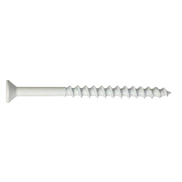 Simpson Strong-Tie TNTW18214TFC75 Titen Turbo (3/16" x 2-1/4") T25 Flat-Head Concrete and Masonry Screw, White (75 Pack)
