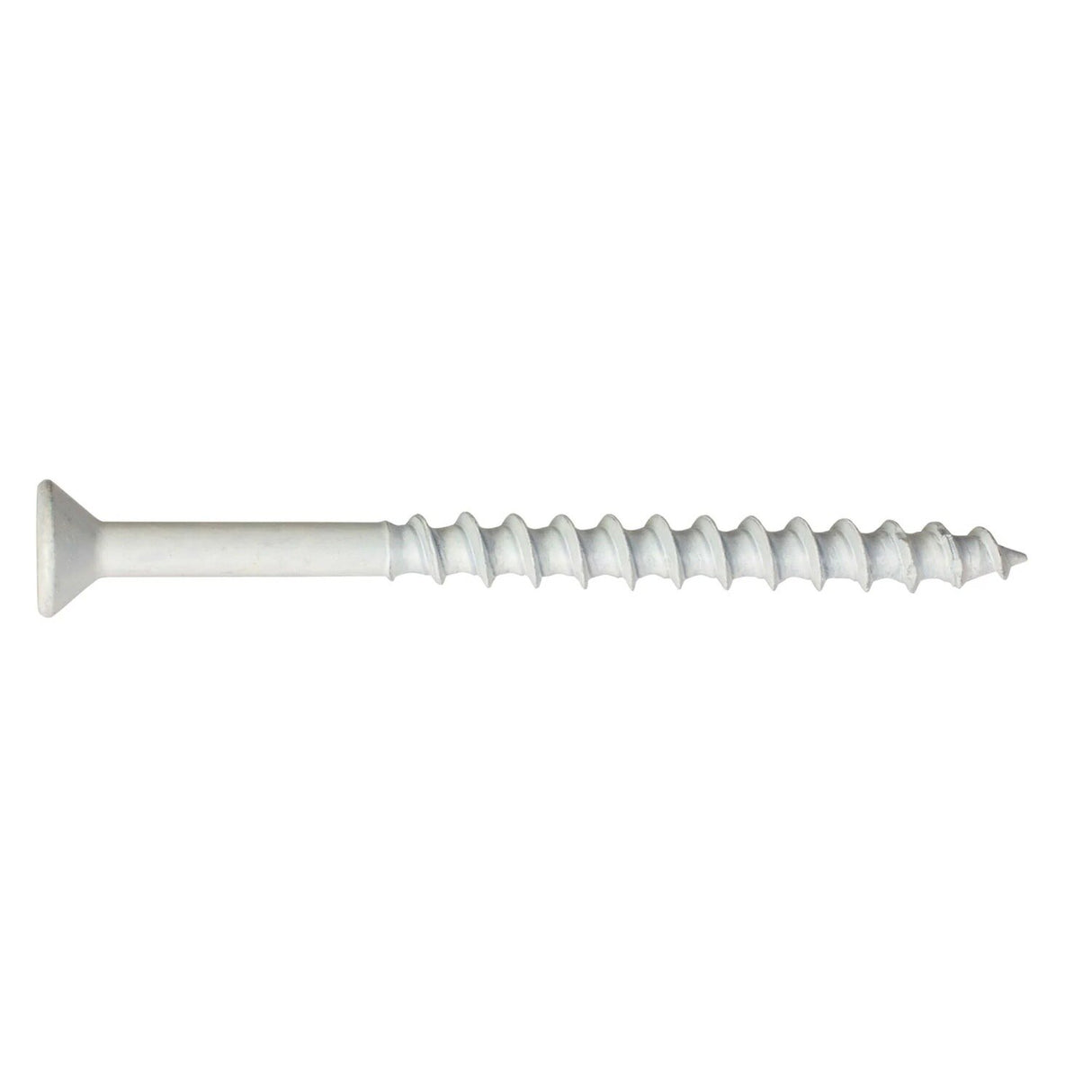 Simpson Strong-Tie TNTW18214TFC8 Titen Turbo(3/16" x 2-1/4") T25 Flat-Head Concrete and Masonry Screw, White (8 Pack)