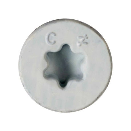 Simpson Strong-Tie TNTW25114TF Titen Turbo(1/4" x 1-1/4") T30 Flat-Head Concrete and Masonry Screw, White (100 Pack) - 3
