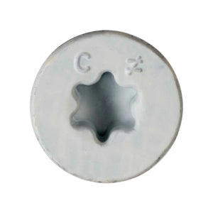 Simpson Strong-Tie TNTW25134TF Titen Turbo(1/4" x 1-3/4") T30 Flat-Head Concrete and Masonry Screw, White (100 Pack) - 3