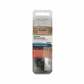 Simpson Strong-Tie TRX20FP Deck-Drive Composite Decking Screw Plug - Trex Fire Pit (75 Pack)