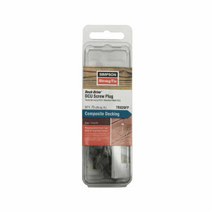 Simpson Strong-Tie TRX20FP Deck-Drive Composite Decking Screw Plug - Trex Fire Pit (75 Pack)