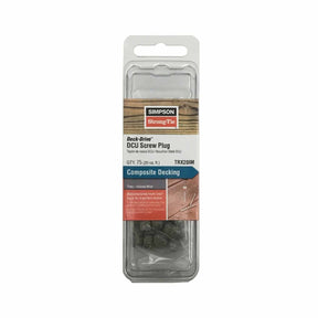 Simpson Strong-Tie TRX20IM Deck-Drive Composite Decking Screw Plug - Trex Island Mist (75 Pack)