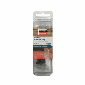 Simpson Strong-Tie TRX20VL Deck-Drive Composite Decking Screw Plug - Trex Vintage Lantern (75 Pack)