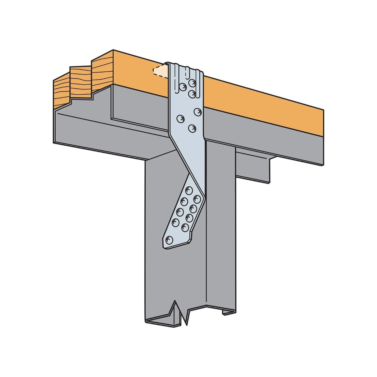 Simpson Strong-Tie TSP Stud-Plate Tie for Wood Construction - 4