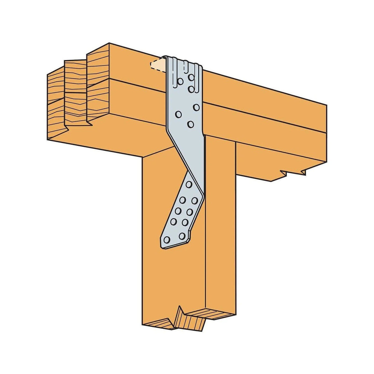 Simpson Strong-Tie TSP Stud-Plate Tie for Wood Construction - 6