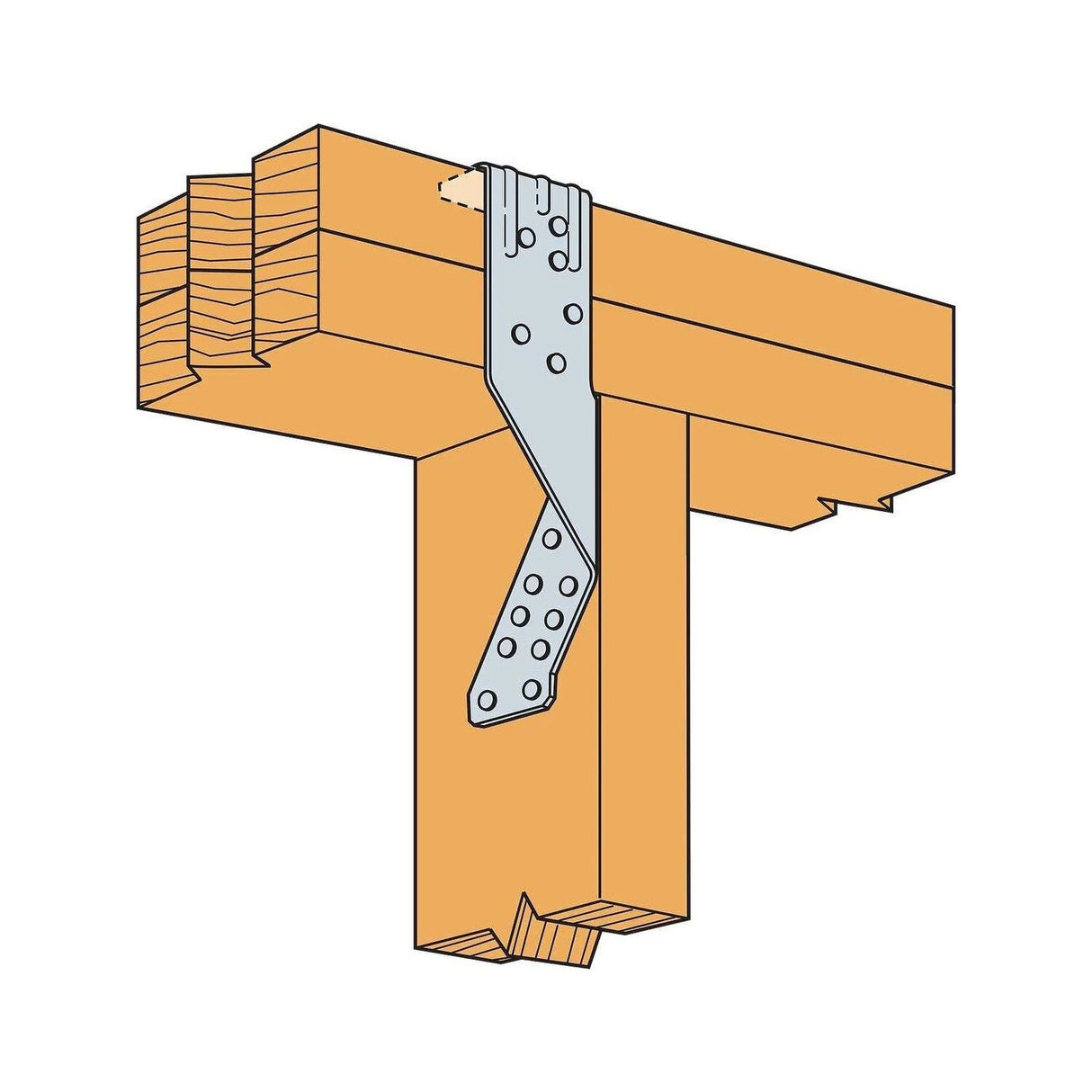 Simpson Strong-Tie TSP Stud-Plate Tie for Wood Construction - 6