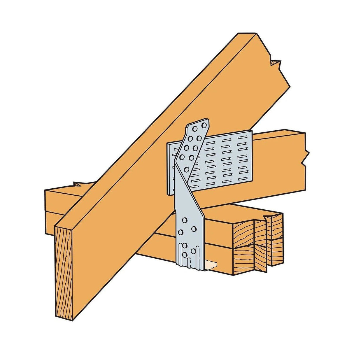 Simpson Strong-Tie TSP Stud-Plate Tie for Wood Construction - 7