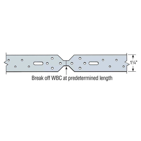 Simpson Strong-Tie WB126C (11-ft. 4-3/4-in.) Coiled Wall Bracing - G90 Galvanized (12 Piece Roll) - 2