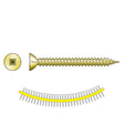 Simpson Strong-Tie WSF1LRVS (#8 x 1") Wood-To-CFS/Aluminum Screw, Yellow Zinc (2500 Pack)