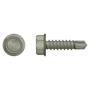 Simpson Strong-Tie XEQ34B1016C Strong-Drive (#10 x 3/4") XE Exterior Structural Metal Screw - Quik Guard (100 Pack)